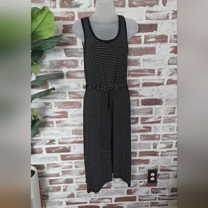 Striped Black and White Jumpsuit